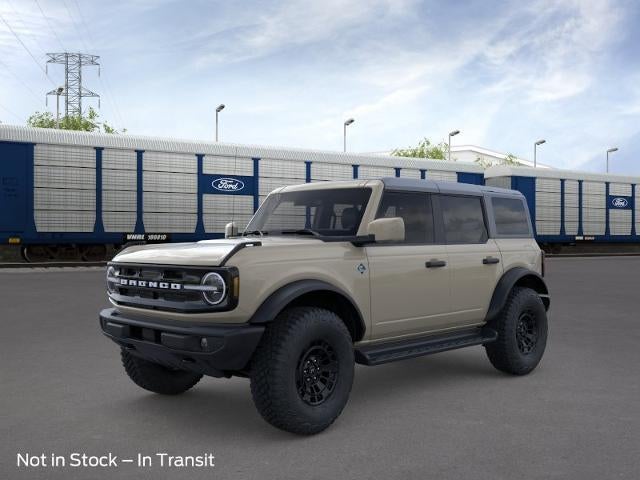 2026 Ford Bronco Outer Banks in Desert Sand — front three-quarter view