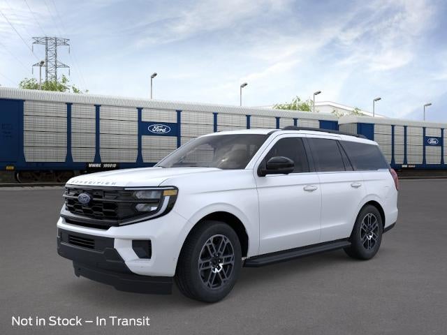 2026 Ford Expedition Active in Star White Metallic Tri Coat — front three-quarter view