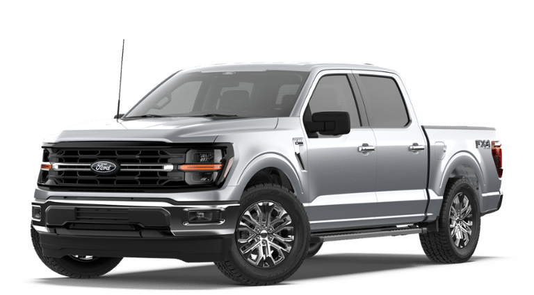 2026 Ford F-150 XLT in Silver — front three-quarter view